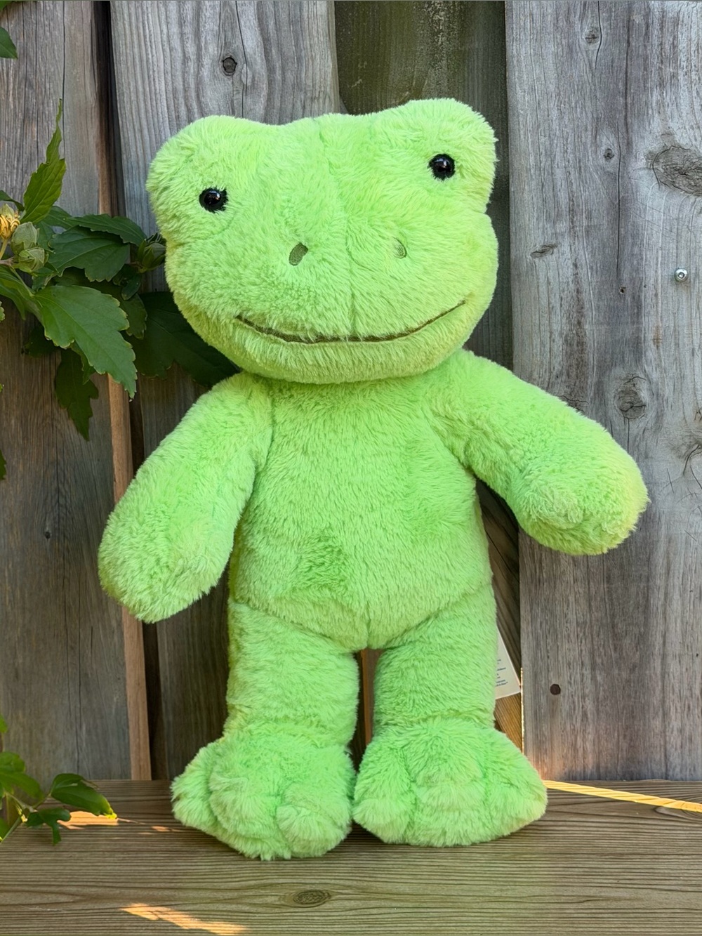 Build-A-Bear Workshop Green Spring Frog Plush 16”